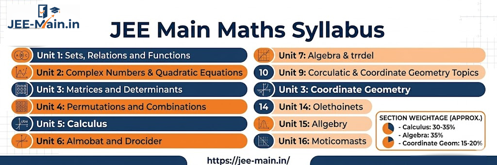 JEE Main Maths Syllabus 2027: Detailed T...